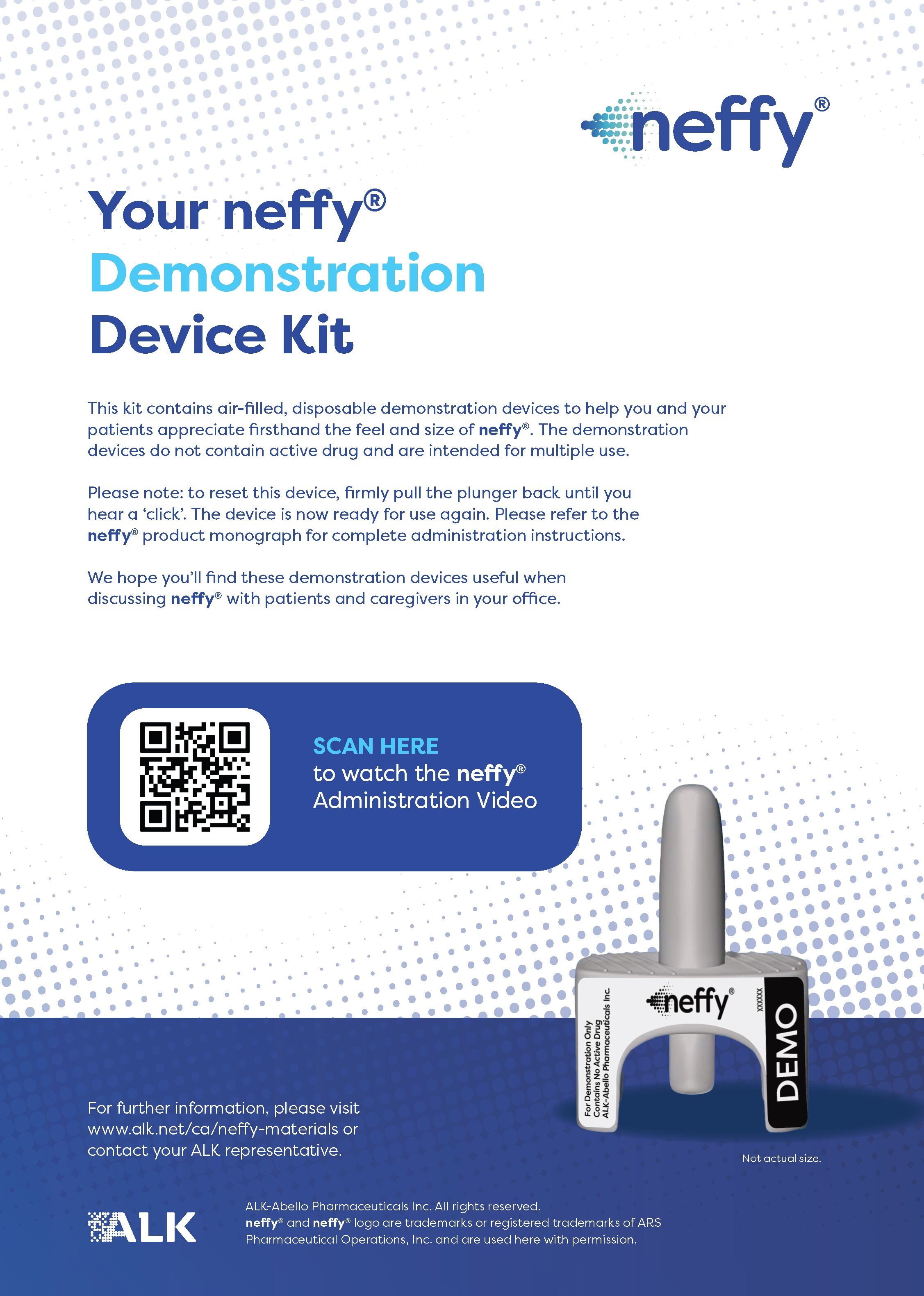 <p><i>neffy<sup>®</sup></i> demo device instructions</p>