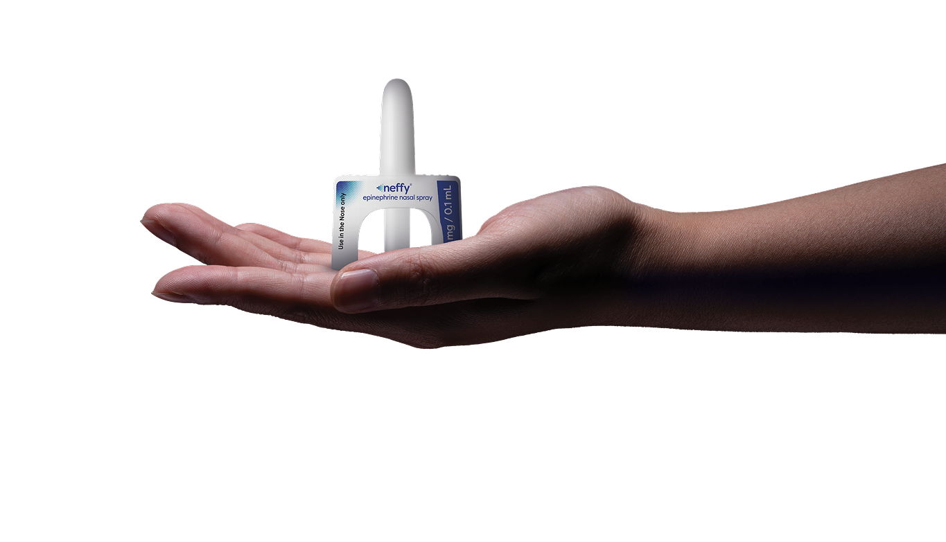 Hand with neffy device